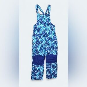 Lands End Blue Tie Dye Ski Suit Snow Bibs Youth Size XXL 18-20 NWOT